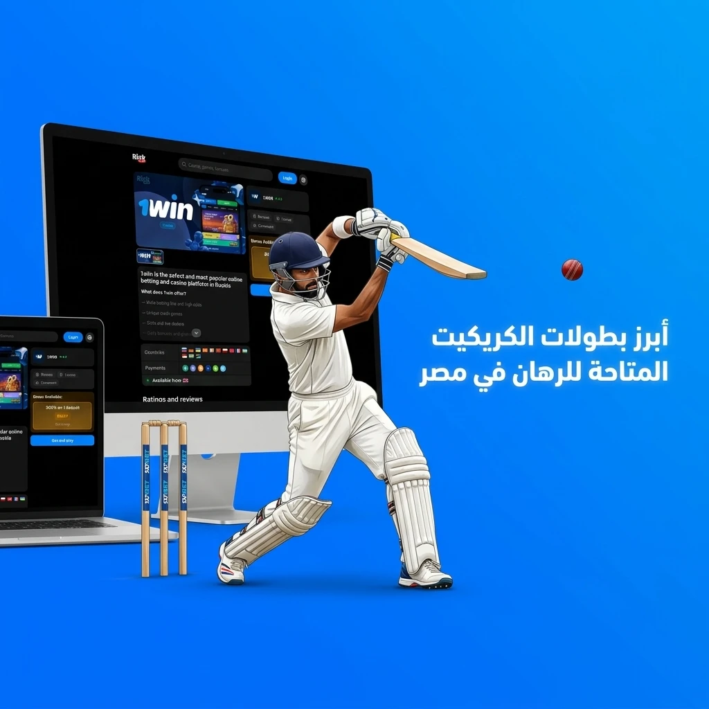 بطولات الكريكيت المتاحة للرهان في مصر عبر 1win تشمل كأس العالم و IPL و The Ashes