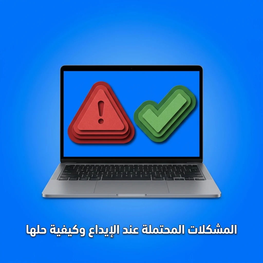 مشكلات الإيداع الشائعة وحلولها: رفض البطاقة، تأخر الرصيد، حدود المعاملات، خطأ KYC