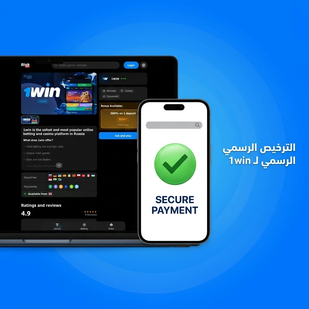 شعار ترخيص 1win من Curaçao eGaming رقم 8048/JAZ لضمان نزاهة الألعاب وحماية المستخدمين