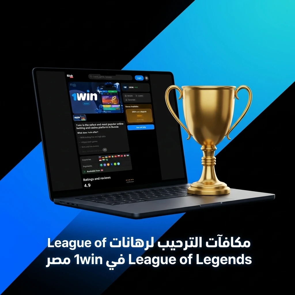 مكافآت ترحيبية 600% على رهانات League of Legends في 1win مصر للمستخدمين المصريين